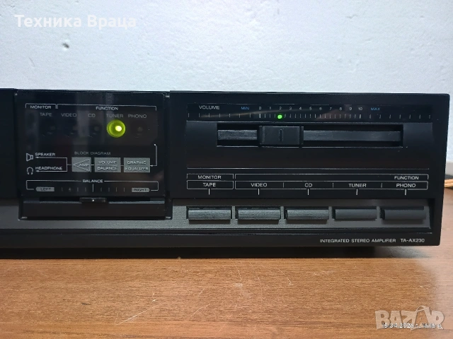 Стерео усилвател SONY TA-AX230. Перфектен! Страхотен! Изпращам видео. , снимка 4 - Ресийвъри, усилватели, смесителни пултове - 54211724