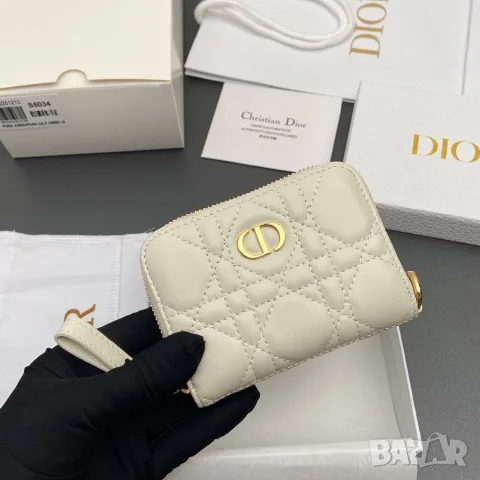 Christian Dior Caro Zipped Coin Wallet, снимка 5 - Портфейли, портмонета - 55417627