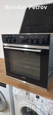 Черна фурна с котлони Сименс, снимка 5 - Печки, фурни - 54275669