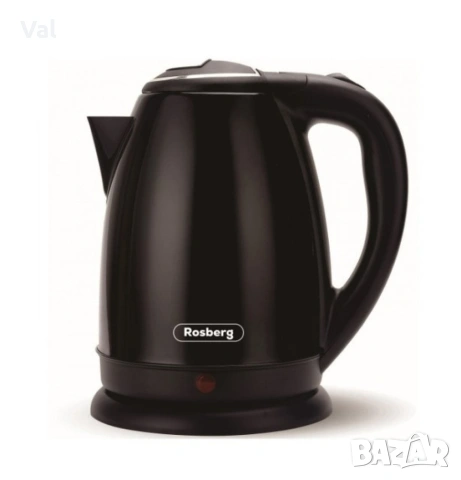 Електрическа кана Rosberg, 1800W, 1.8л., Корпус неръжд. стомана, Черен/ Сив Металик/ Червен металик, снимка 8 - Кани - 54922905