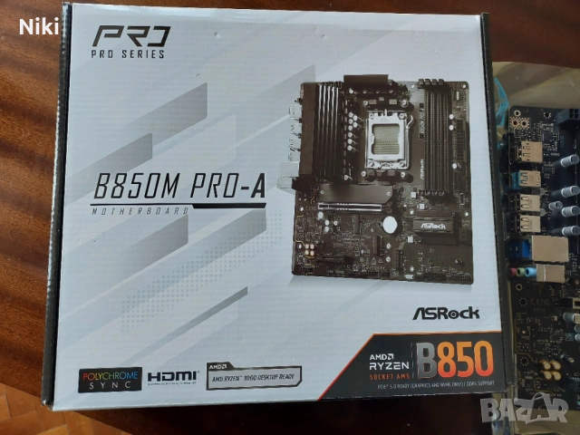 Asrock B850m Pro-A AM5, снимка 3 - Дънни платки - 54465419