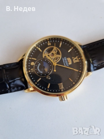 ORIENT Sun & Moon, semi-skeleton, automatic, cal. Epson, Japan, 21 jewels. Чисто нов!, снимка 4 - Мъжки - 55151004