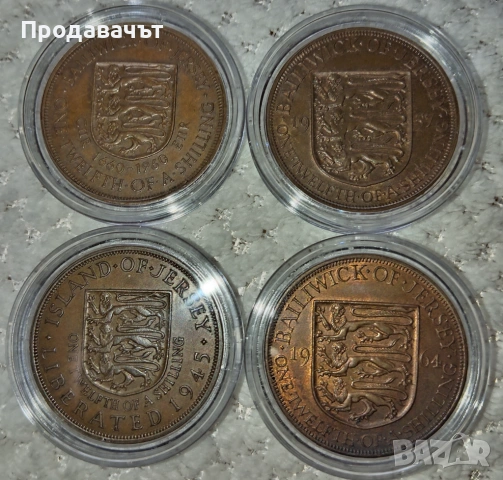 1/12  шилинги от остров Джърси, Великобритания, снимка 2 - Нумизматика и бонистика - 54588495