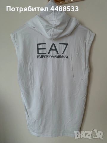 Лятна тениска без ръкави с качулка EA