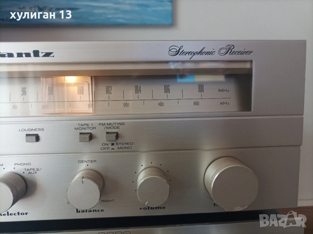 Продавам винтидж стерео ресийвър Marantz SR-810, снимка 4 - Ресийвъри, усилватели, смесителни пултове - 54236293