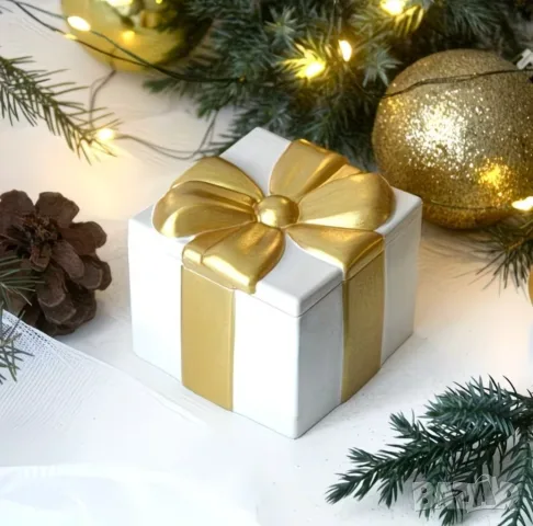 Молд кутия с капак и панделка , снимка 6 - Форми - 53616849