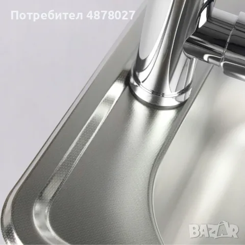 Гъвкав кухненски смесител 360° – Стоящ кран за мивка с въртящ чучур и комплект за монтаж, снимка 7 - Смесители - 55346489