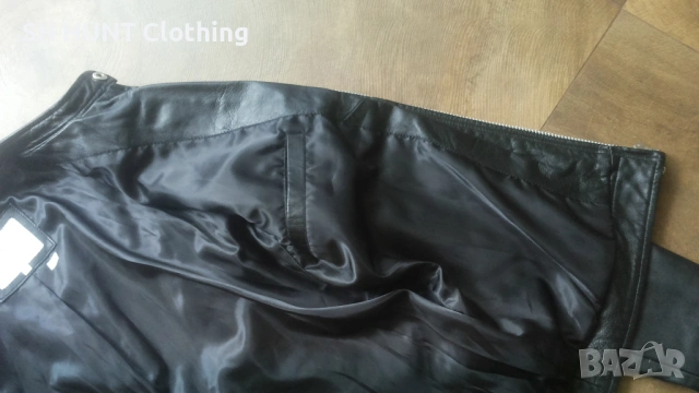 Jack & Jones JCONIMU LEATHER Jacket Размер S мъжко яке агнешка естествена кожа 17-27, снимка 12 - Якета - 54804699