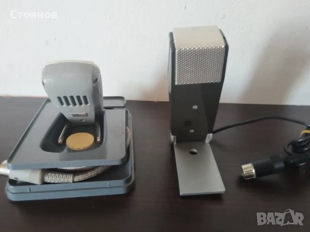 Ретро динамични микрофони GRUNDIG,TELEFUNKEN , Germany, снимка 2 - Микрофони - 54809075