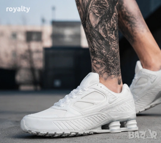 Nike Shox Enigma White Нови Бели Мъжки Маратонки Найк с Кутия , снимка 2 - Маратонки - 54653466