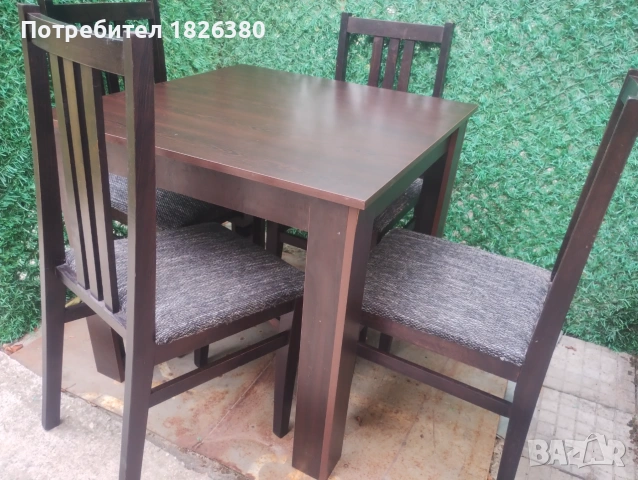 4 кухненски стола и маса, снимка 5 - Столове - 55149096