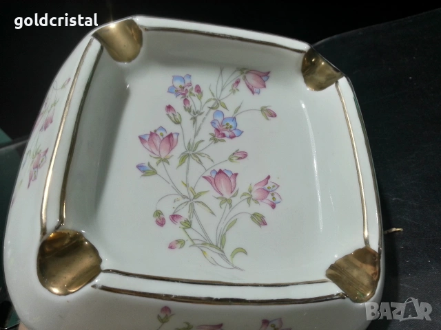 Български порцелан пепелник , снимка 5 - Антикварни и старинни предмети - 40780367