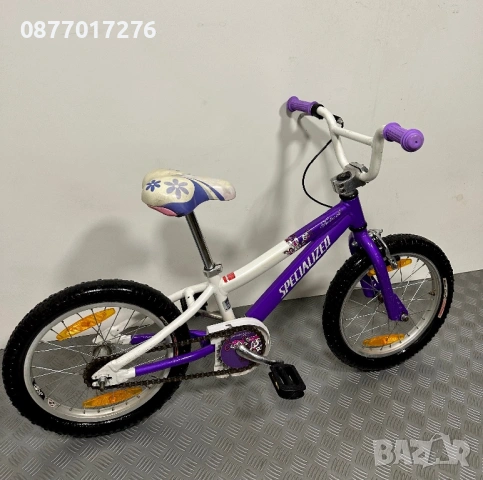 ПЕРФЕКТНИЯТ ПОДАРЪК ЗА 1-ви ЮНИ Детски алуминиев велосипед Specialized за момиче 16 цола/ колело, снимка 5 - Велосипеди - 54629263