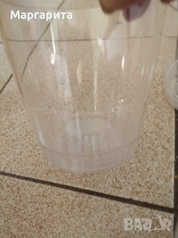 прозрачни саксии с подложки, снимка 2 - Стайни растения - 54265048