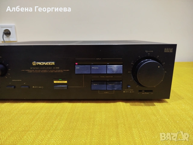 Усилвател PIONEER A-33 -410 W - JAPAN, снимка 5 - Ресийвъри, усилватели, смесителни пултове - 54632741
