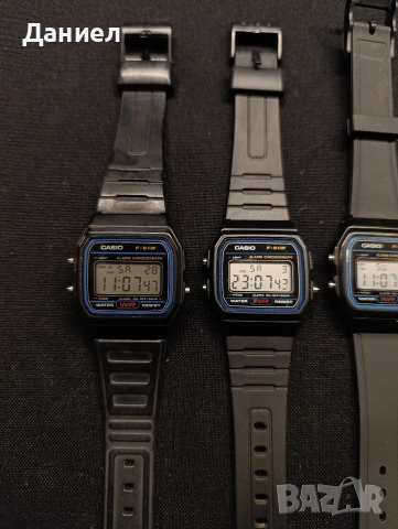 Три часовника Casio F91 W, снимка 2 - Мъжки - 54393506