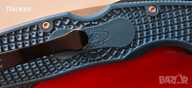 Spyderco Police 4 Blue FRN K 390, снимка 3 - Ножове - 54394421