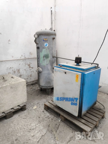 Винтов компресор Mannesmann Demag Sprint 016 с ресийвер, отлично състояние