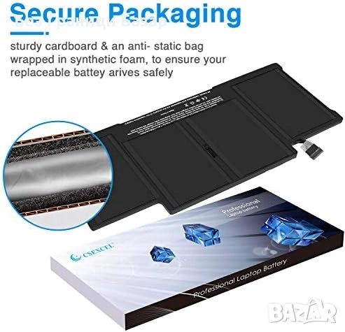 Нова лаптоп A1405 батерия MacBook Air 13 A1466 A1369 2010-2017 7200mAh, снимка 5 - Друга електроника - 54346677