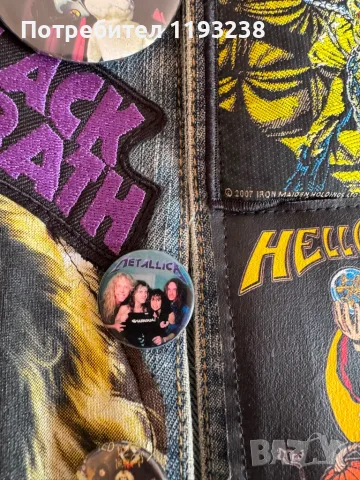 Battle Jacket(хеви метъл),Heavy metal елек(нашивки,значки), снимка 16 - Якета - 55015296