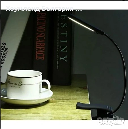 Безжична лампа с щипка за четене на книга, снимка 2 - Настолни лампи - 54355995