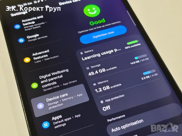 Таблет Samsung Galaxy Tab A9 SM-X115 (4GB/64GB, LTE), снимка 6 - Таблети - 55041323