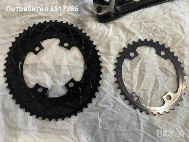 Absolute Black Oval с курбел Shimano , снимка 4 - Части за велосипеди - 55589201