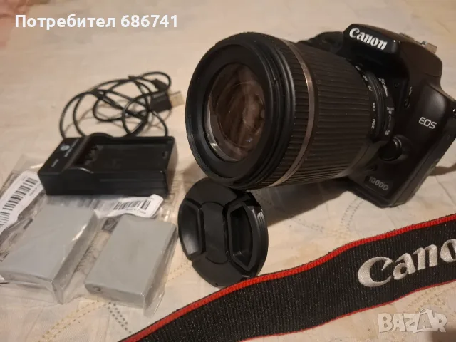 Фотоапарат Canon 1000D с обектив Tamron 18-200 mm 1:3,5-5,6 VC II за Canon (APS-C)