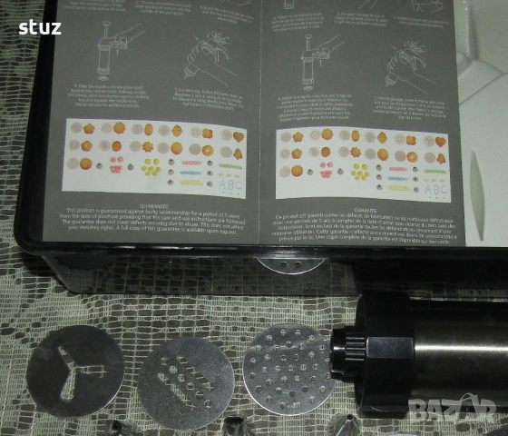 Английска кухненска преса за бисквити, сладки и гарниранеMaster class, снимка 7 - Аксесоари за кухня - 54142085