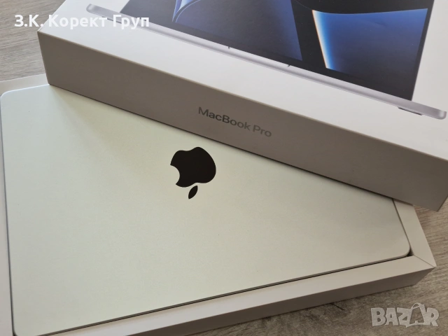 Macbook Pro 14'' 2023, M2 Pro, 16GB RAM, 512 SSD - ПЪЛЕН КОМПЛЕКТ