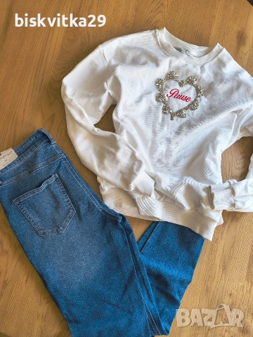 комплект дънки и блуза Pause jeans