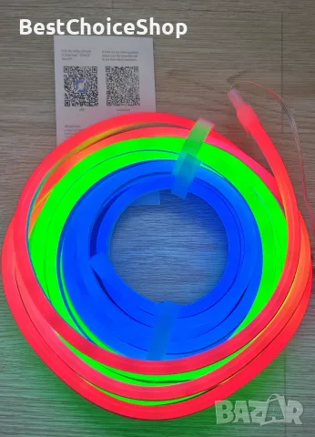 5 м RGB IC LED гъвкава лента, интелигентно приложение, синхронизация с музика, водоустойчива, снимка 4 - Лед осветление - 55409237