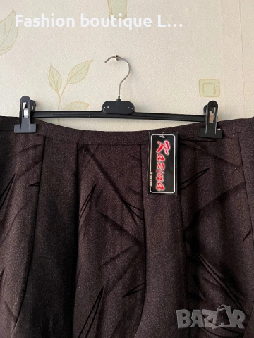 Нова с етикета дълга кафява пола с цип на гърба 🤎 Налични размери M , L , XL , XXL 🤎, снимка 2 - Поли - 54703000