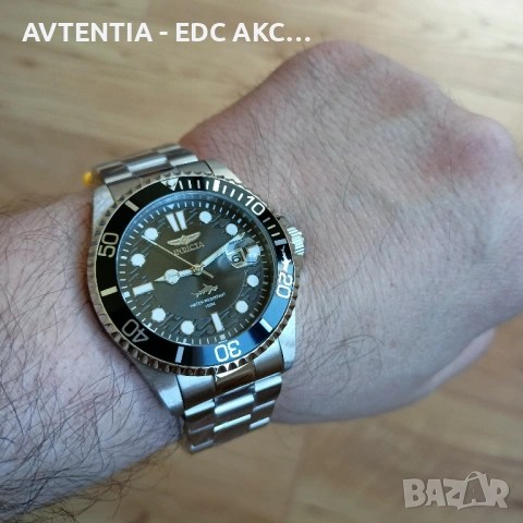 Часовник Invicta ProDriver, 100m, Seiko Caliber/Hattori/TMI C32 кварц, корона на винт, черен, снимка 12 - Мъжки - 54582346