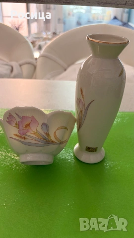 Японска вазичка и купичка, снимка 6 - Вази - 55037835