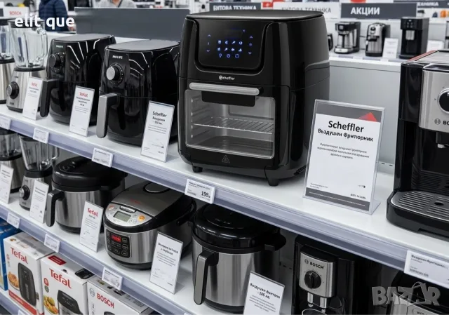 Фритюрник с горещ въздух XXL 4в1, 12L, 1800W – Фурна, грил и дехидратор
