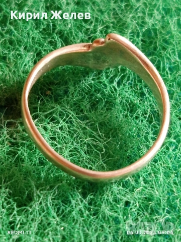 Елегантен дамски сребърен пръстен майсторска изработка 44278, снимка 4 - Пръстени - 54103998