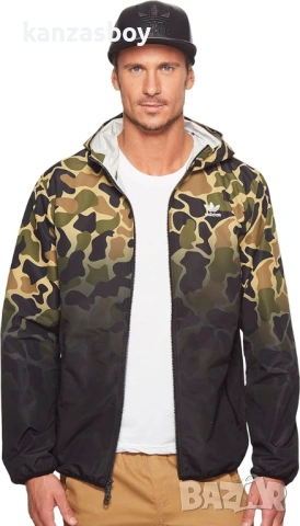  adidas Camo Windbreaker - мъжко яке-мембрана Л