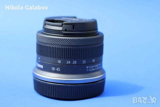 обектив Canon RF-S 18-45mm f/4.5-6.3 IS STM, снимка 2 - Обективи и филтри - 54987545