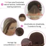 Лейс фронт перука 80 см русо-кафяв микс - синтетична 13х4 Lace Front, снимка 2
