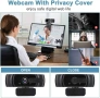 EYONME W6 Full HD 1080P USB уеб камера с микрофон за компютър или лаптоп - 2MP сензор - кодек H.264, снимка 6