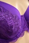 Hunkemöller сутиен 85D в наситено лилаво с дантела, снимка 3