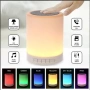 Музикална нощна RGB лампа с колонка, радио и тъч котрол на светлината, снимка 4