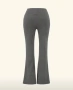 Дамски панталон с висока талия,разкроен, снимка 2