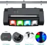 BETOPPER Сценична светлина, DJ светлина с движеща се глава за партита, 8x3W RGBW LED паяк, снимка 9
