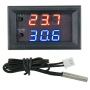 Дигитален термостат 12V с NTC сонда и реле – прецизен контрол за инкубатор, аквариум 10013, снимка 1