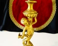 Бронзов свещник Ангел,гълъб,25 см.,670 гр. , снимка 4