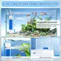 Потопяем аквариумен филтър за 1200L/h, 3-в-1 биохимичен гъбен филтър за филтрация, 15W, снимка 3