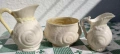 Антикварни и винтидж латиери и захарница Belleek - с морски охлюви, снимка 2