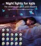 Galaxy Projector, 17-цветна проекторна светлина, нощна лампа Aurora, 15 бели шума, 12 диска, снимка 4